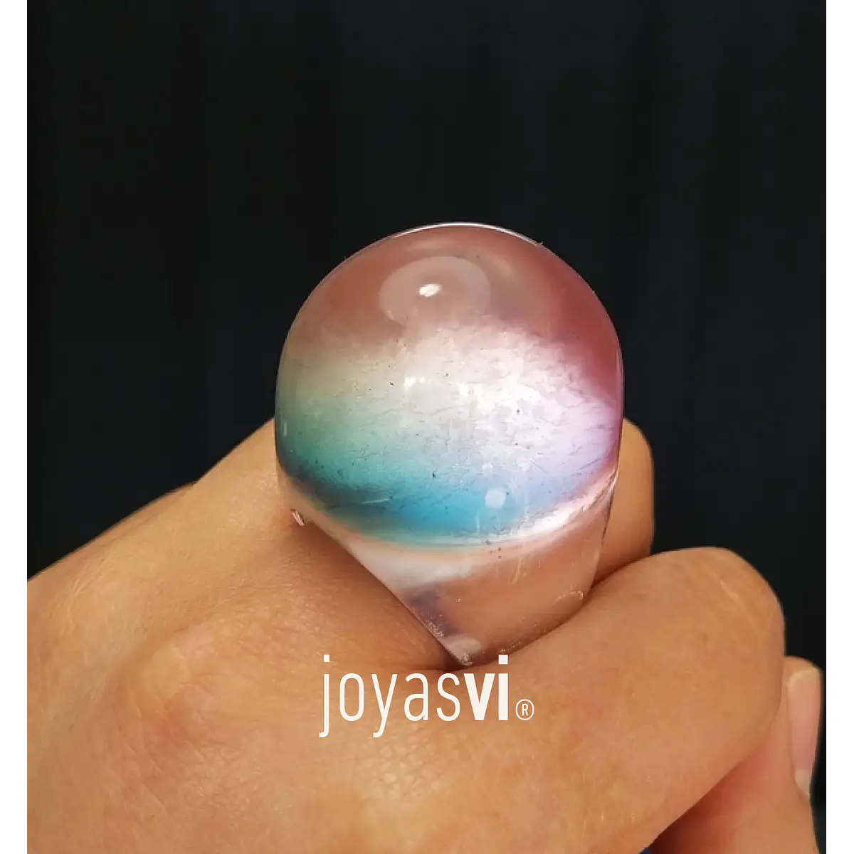 Anillo Bolo colores brillos STOCK